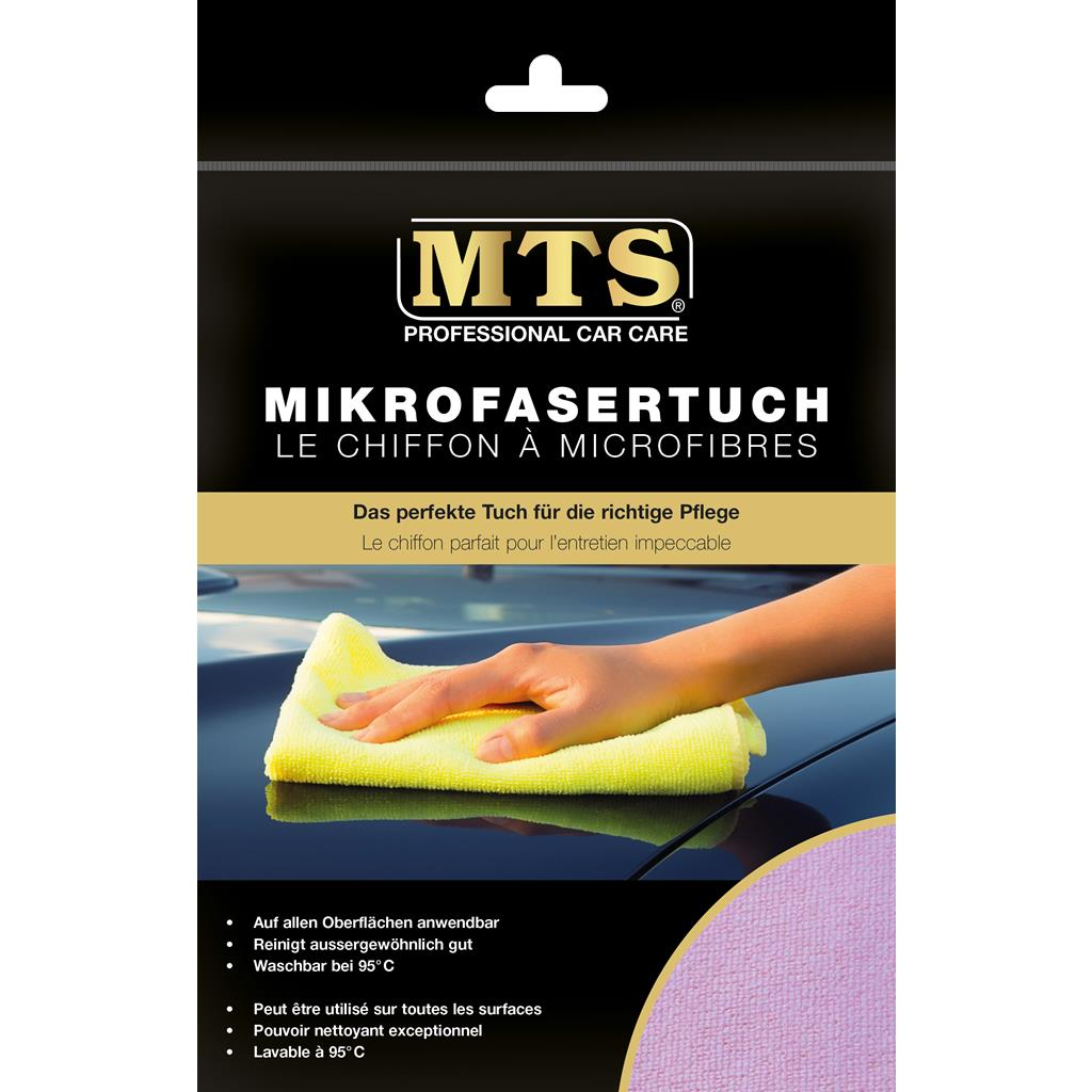 MTS Mikrofasertuch, Rosa, 40 x 40 cm