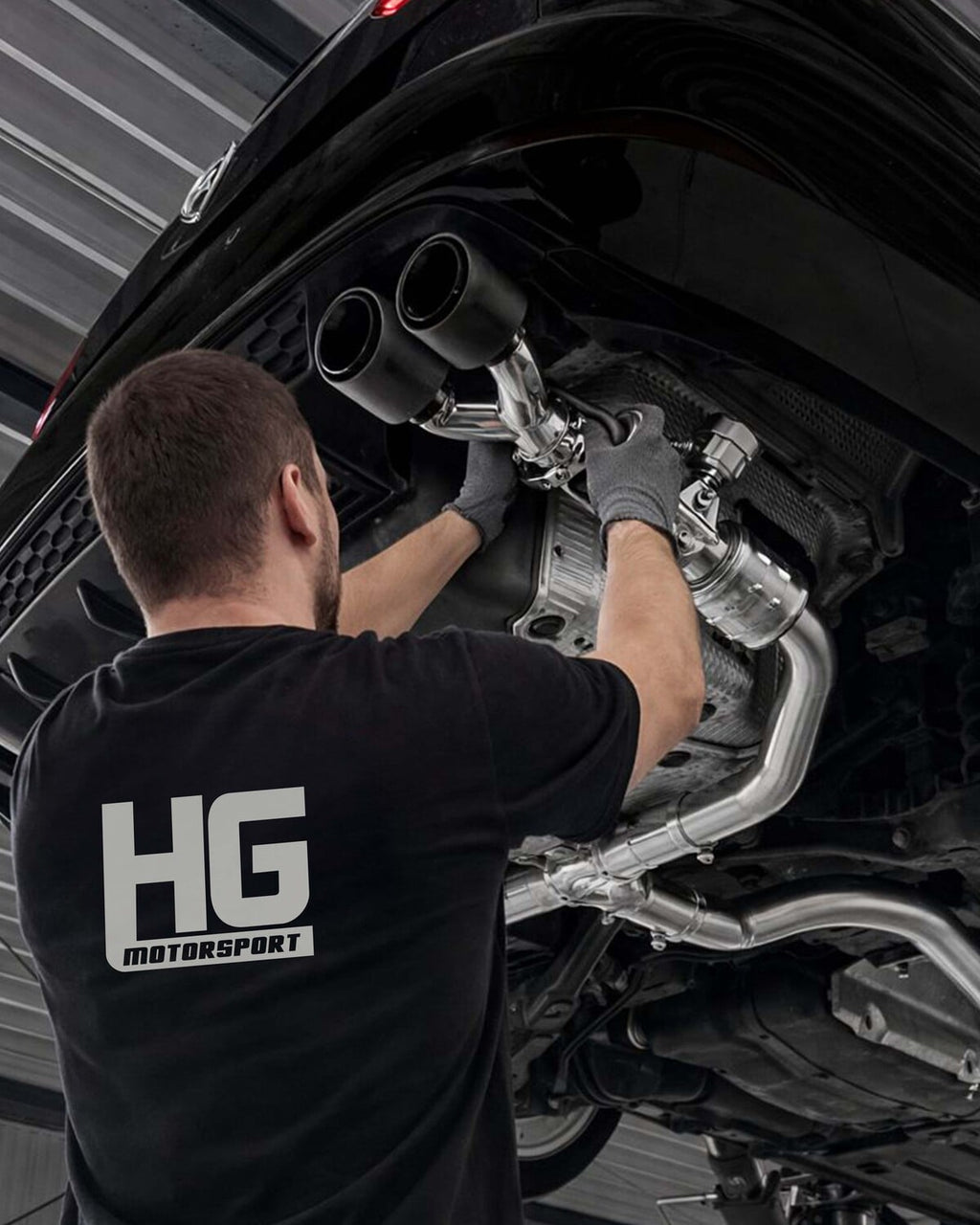 EGO-X Abgasanlage 3,5" Golf 8R Variant (mit ECE*)