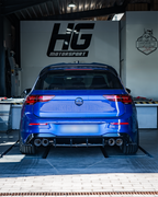 EGO-X Abgasanlage 3,5" VW Golf 8 R (Exportversion ohne ECE)