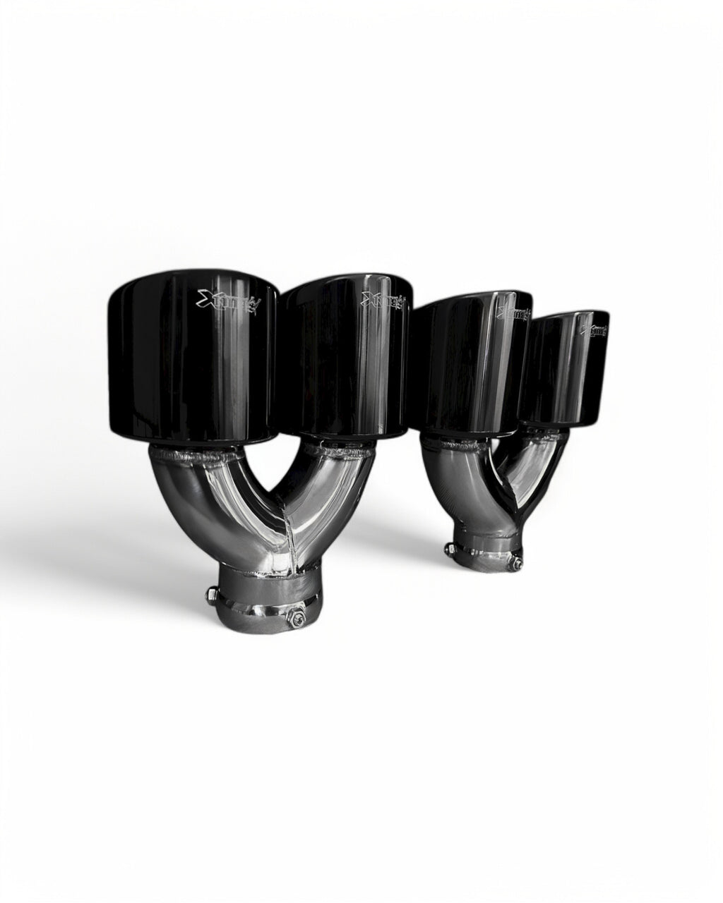 Bull-X Endrohrset Y-Style: Typ 5 CK-Style versetzt (A:1x64mm + 1x76mm)