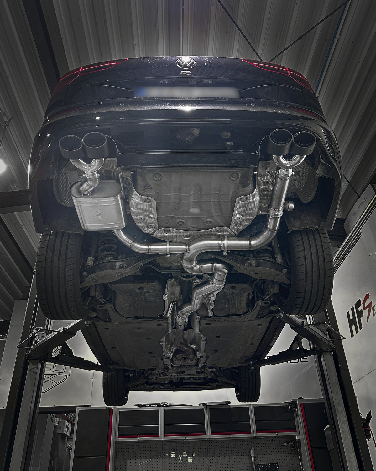 EGO-X Abgasanlage 3,5" Golf 8R Variant (mit ECE*)