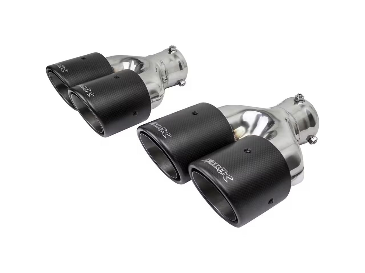 Bull-X Endrohrset Y-Style: Typ 19 Carbon versetzt 4x89mm (A:1x64mm + 1x76mm)
