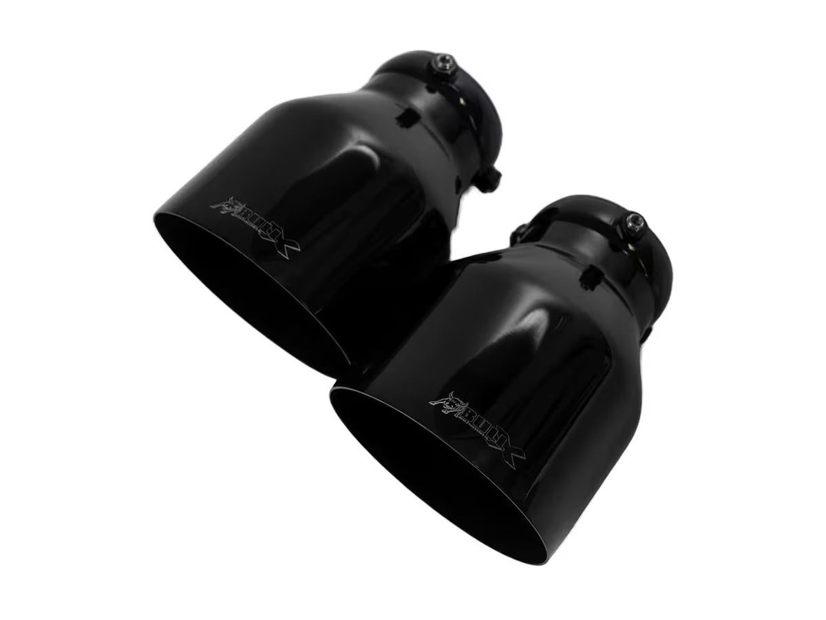 Bull-X Endrohrset: Typ 1 scharf schwarz 2x89mm (A:1x64mm + 1x76mm)