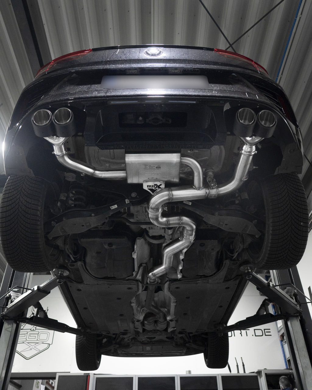 EGO-X Abgasanlage 3,5" VW T-Roc R 300PS (mit ECE)